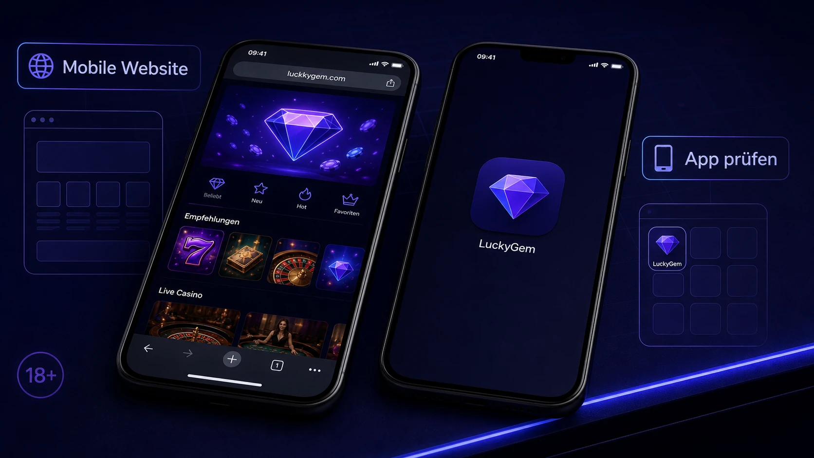 Lucky Gem Casino App: Offizieller Zugang oder mobile Website?