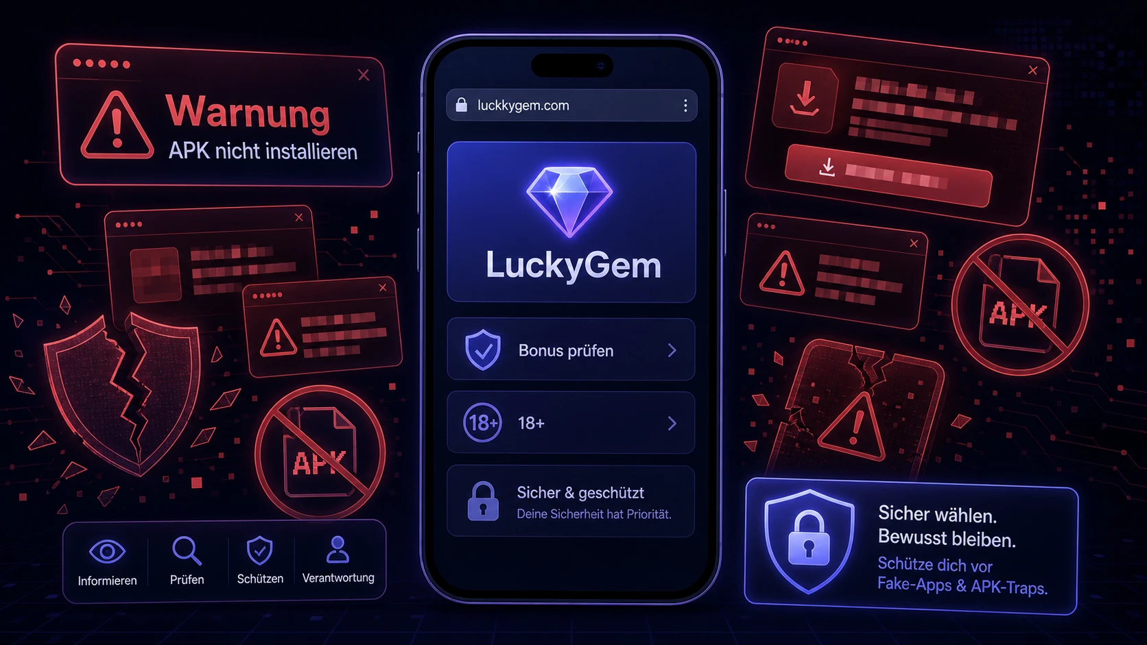 Fake Apps, Bonus-Pushes und APK-Betrug