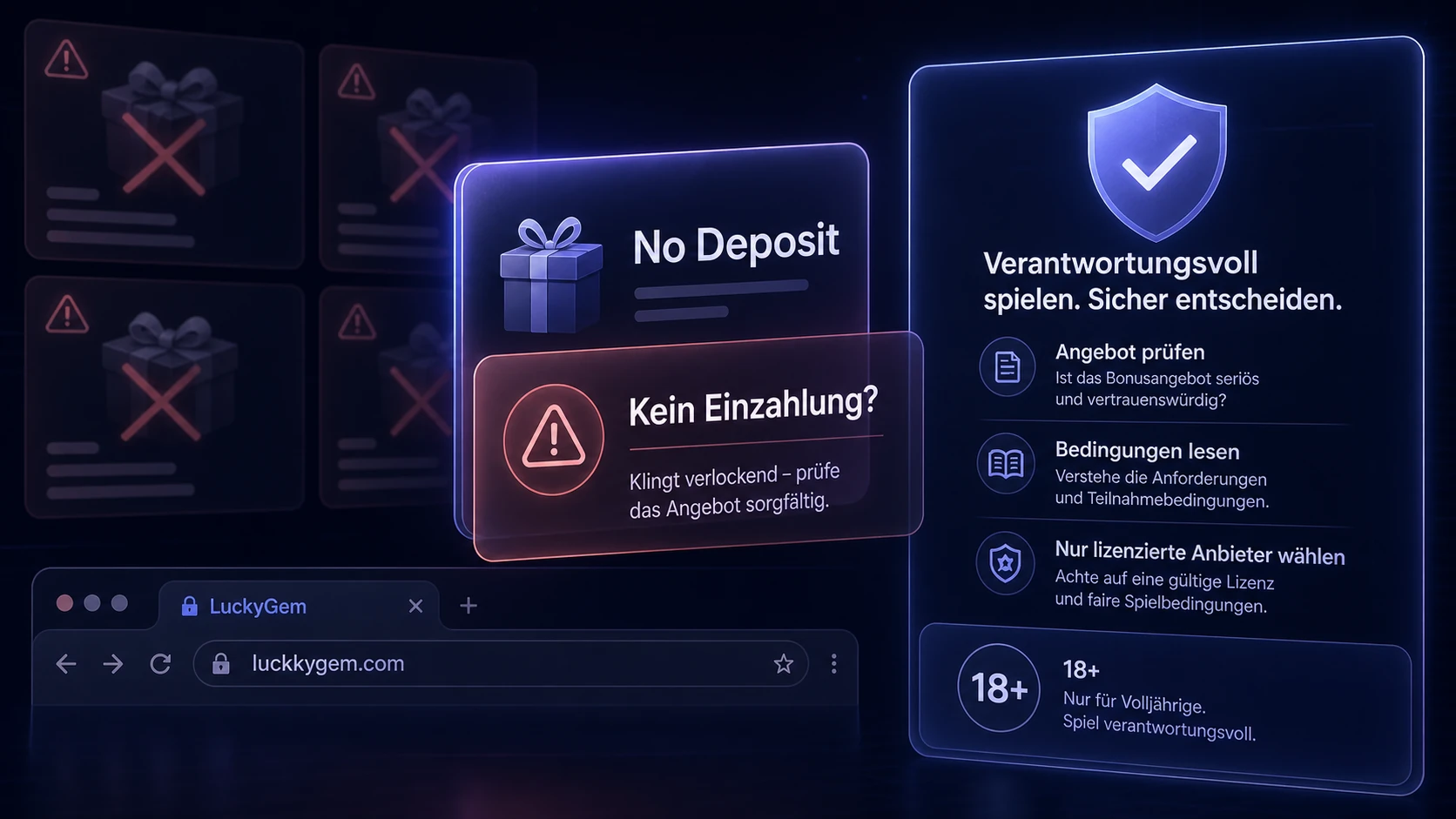 No Deposit Bonus: Warum man vorsichtig sein sollte