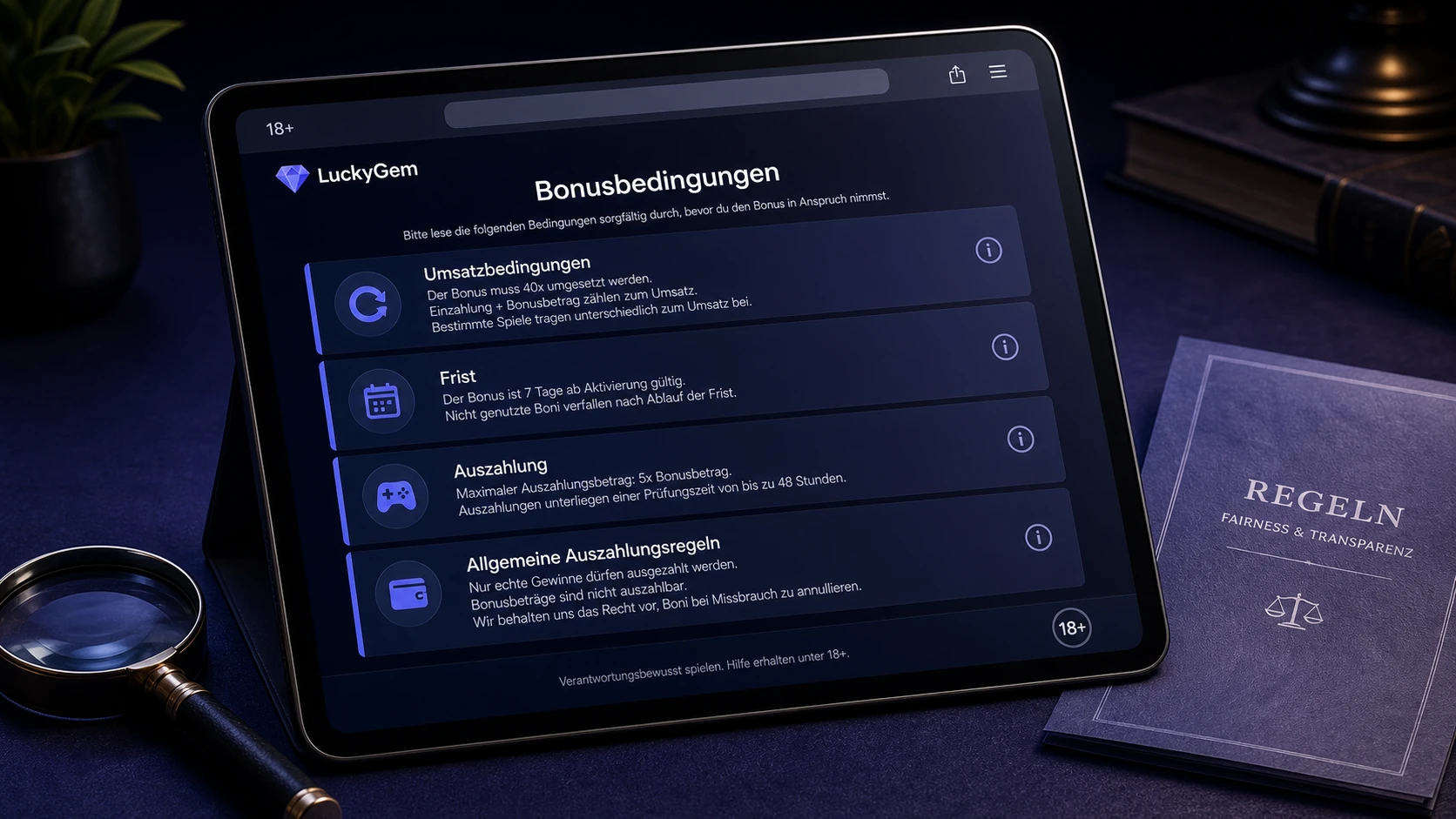 Bonusbedingungen richtig lesen
