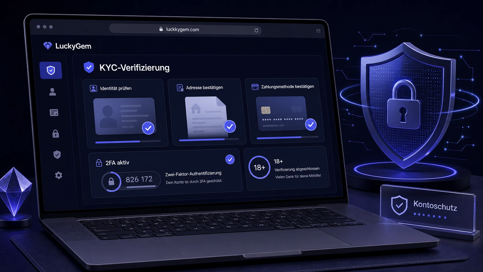 Verifizierung, KYC und Kontoschutz