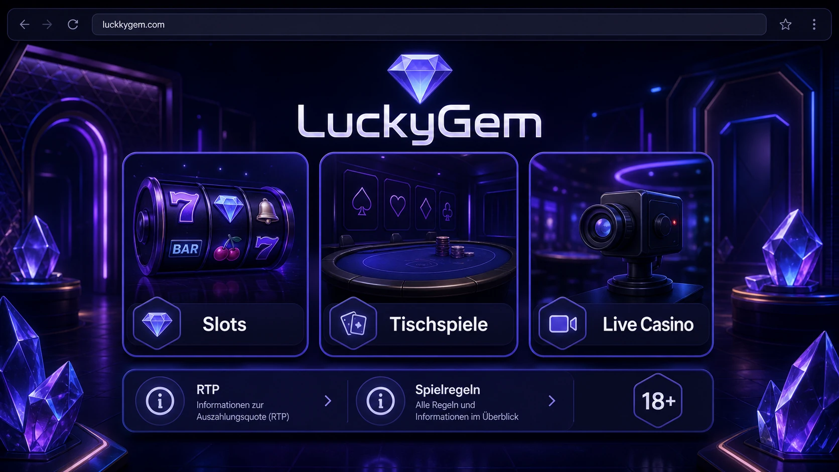 Spiele, Slots und Live Casino